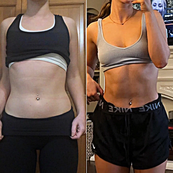 Before and after results